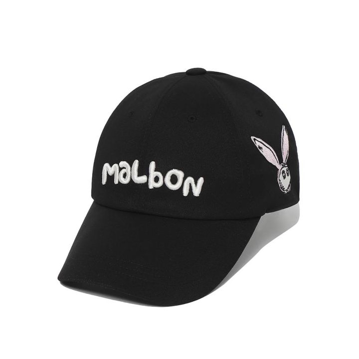 เกาหลี-หมวกกอล์ฟ-ปักลายกระต่าย-malbon