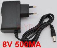 【In-Stock】 อะแดปเตอร์แปลงไฟ AC 8V 500mA,อะแดปเตอร์ DC 0.5A ใช้ไฟกระแสตรงขนาด5.5มม. X 2.1มม.-2.5มม. จำนวน1ชิ้น