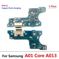 ตัวเชื่อมต่อสายแผงวงจรเคเบิลแบบยืดหยุ่นชาร์จพอร์ต Usb สำหรับ Samsung Galaxy แกน A01 A013f โมดูลไมโครโฟน