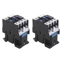 2X Power AC Contactor 1NO AC 220V 50/60Hz Coil Motor Starter Relay 32A 3-Phase-Pole