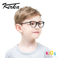 Kirka เด็กรอบแว่นตากรอบ R สายตาสั้น O Ptical ปรากฏการณ์สีดำอะซิเตทกรอบเลนส์ใสเด็กแว่นตากรอบ