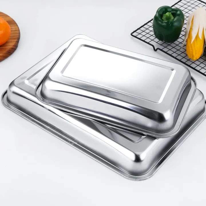 Different types of Food Pan Tray Stainless Steel Lasagna Tray | Lazada PH