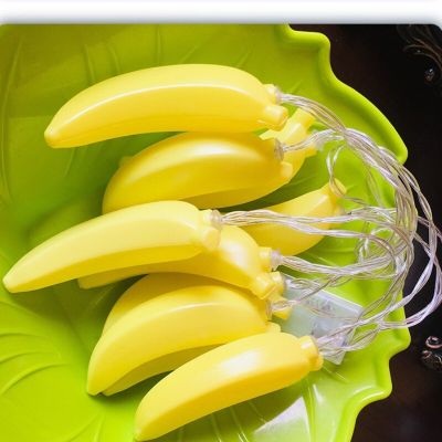 LED Light Strings Fruit Banana String Lights Battery Powered for Wedding Home Birthday Party Decorations