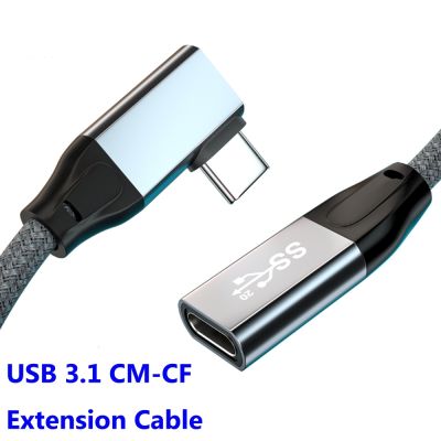 [HOT RUXMMMLHJ 566] SHIWANA USB 3.1 Gen2 10อะแดปเตอร์ Gbps USB USB C ประเภท C OTG Fast Charge หญิงสายพ่วงข้อศอก PD100W สายสำหรับข้อมูลแล็ปท็อป