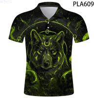 【high quality】  2020 Summer Polo Homme Wolf 3d Printed Comics Polo Shirt Men Fashion Streetwear Casual Ropa De Hombre Harajuku Short Sleeve Ropa