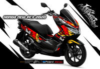 สติ๊กเกอร์แต่งลาย รถ HONDA NewPCX 150 โมเดลใหม่ ลาย RedBull