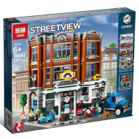 LEGO new product 10264 street view creative street corner car repair station assembled building block toy adult gift