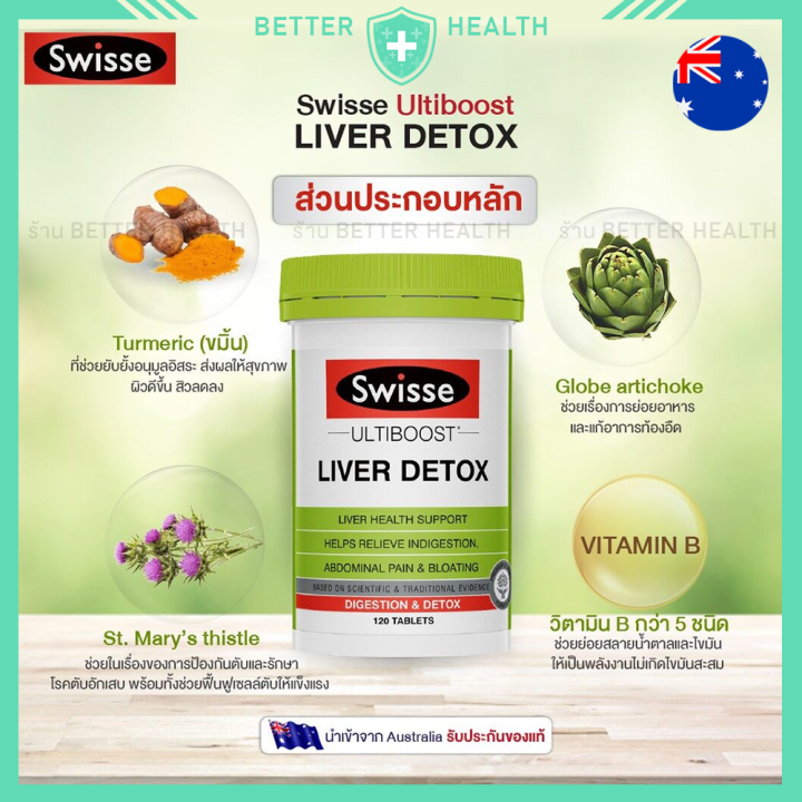 swisse-liver-detox-ล้างสารพิษตับ-ดีท็อกซ์ตับ-บำรุงตับ-บรรจุ-120-200-เม็ด