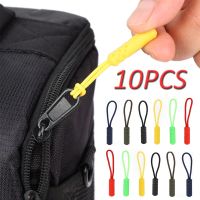 10PCS Universal PVC Zipper Multi-Color Zipper Head Puller Pull Cord End Fit Rope Tag Fixer Zip Cord for Garment Bags Accessories Door Hardware Locks F