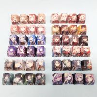 4Keys/Set R4 Keycap Hot Sublimate Key Cap PBT Anime Cartoon Cute Custom Mechanical Keyboard Cap Decorative Accessories