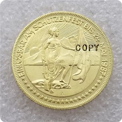Galarus เหรียญเหรียญที่ระลึกยิง1987สวิตเซอร์แลนด์-ของสะสมเหรียญจำลอง