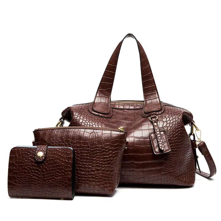 ชุดหลายชิ้นเทรนด์ข้ามพรมแดน-2023-ใหม่กระเป๋าถือกระเป๋าสะพายข้างหญิงแฟชั่นความจุขนาดใหญ่กระเป๋าสะพายข้างหญิงขายส่ง