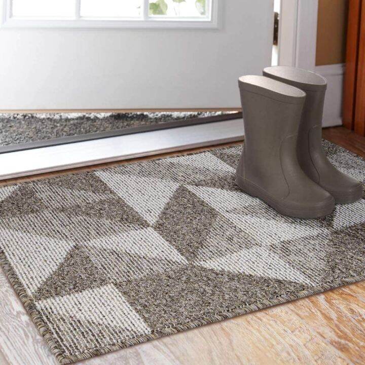 Door Mat Indoor Dirt Trapper Mats Non-Slip Rug Rubber Backing Front Back  Door Dog Door Mat Super Absorbent Floor Mat Machine Washable