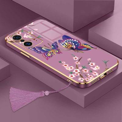 เคสสำหรับ Xiaomi 11T Xiaomi 11 Pro หรูหราผีเสื้อที่สวยงามพร้อมกล้องดอกไม้เคสโทรศัพท์ขอบชุบเคสซิลิโคนนิ่มพร้อมฟรีสายคล้อง