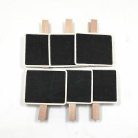12pcs/lot Mini Wood Clips with Small blackboard Love Spring Wood Clips for DTY Clothespin Craft Decor snack Clip Photo Clips Peg Clips Pins Tacks