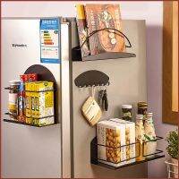 【CC】 Hot Sale Refrigerator Side Storage Rack Wall-Mounted Magnetic Attraction Multifunction Shelf Accessories