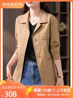 Uniqlo fashion all-match short trench coat women 2023 autumn new jacket belt small casual short coat