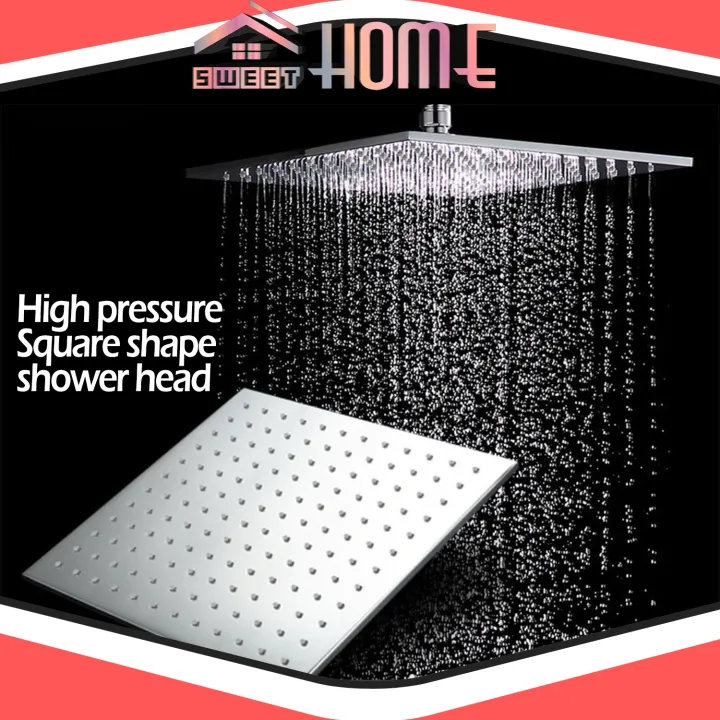 8 inch Rainfall Shower Head Stainless Steel Square Rain Shower Head