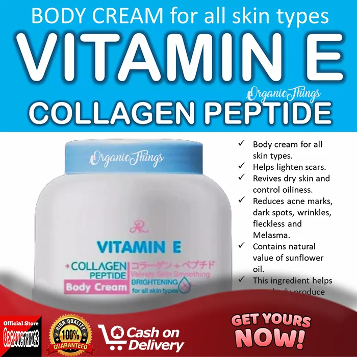 AR Vitamin E Collagen Peptide Body Cream Lazada PH