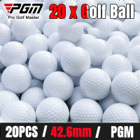 20 x Golf Ball ลูกกอล์ฟฝึกซ้อมในที่ร่ม Golf Ball for Practice สีเหลือง แบบยาง สีเหลือง Soft Elastic Indoor Practice ลูกกอล์ฟ PU