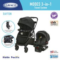 Graco Modes Travel System Snugride Snuglog - Dayton รถเข็นเด็ก พร้อมคาร์ซีทติดตั้งกับรถเข็นสามารถปรับรูปแบบหันหน้าเข้า - ออกได้