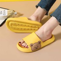 【CC】¤▩  Womens Slippers Beach Slides Cartoon Flip Flops Mens Thick Sole Indoor Anti-Slip Shoes 2023 Couple Sandals