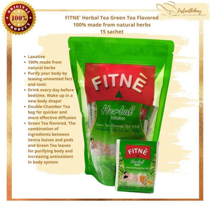 FITNE Herbal Tea Green Tea Flavored100 made from natural herbs slimming ...