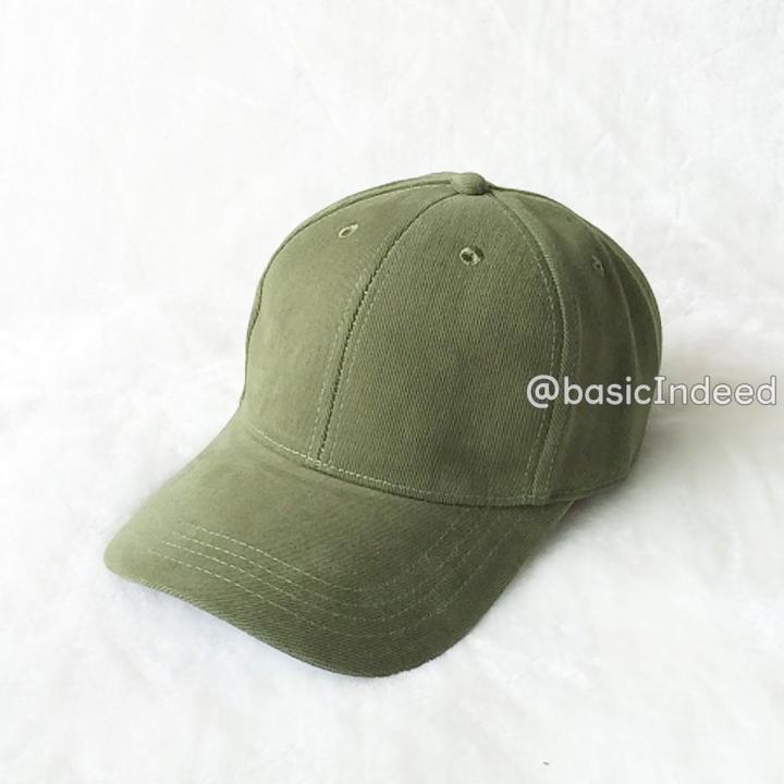 หมวกแก๊ป-สีเขียวขี้ม้า