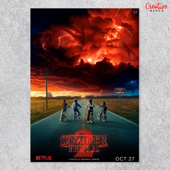 Stranger Things Season 5 The Final Season Netflix A4 Poster Art