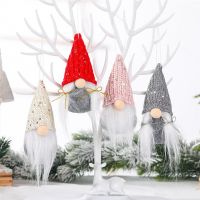 Christmas Decor Faceless Gnome Santa Doll Pendant Xmas Tree Hanging Ornaments Navidad Decoration for Home Natal New Year Gifts