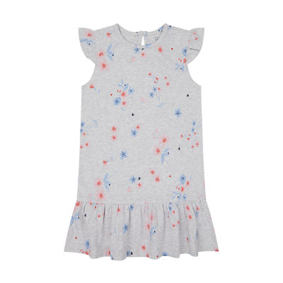 ชุดเดรสเด็กผู้หญิง Mothercare floral drop-waist jersey dress YC606