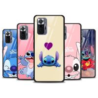 【Electronic Store】น่ารัก Lilo Stitch ฝาครอบกระจกนิรภัยสำหรับ Xiaomi R Edmi หมายเหตุ10 10วินาที9 9ครั้ง9วินาที8ครั้ง8 9A 9C 8A 7 Pro Max กรณีโทรศัพท์