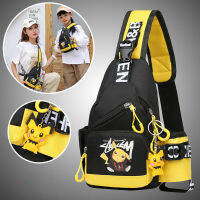 YA ZHOU LONG New Pikachu กระเป๋าเด็ก Boy S Messenger Bag Fashion Little Girl Cartoon Chest Bag