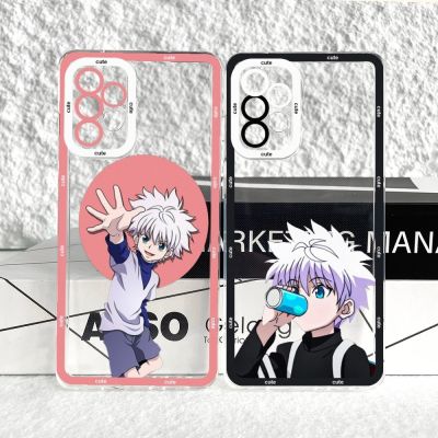 （shine electron）HISOKA อนิเมะล่าเคสโทรศัพท์ความโกรธตาสำหรับ Samsung A51 A52 53 A71 A73 A10 A13 A11 A20 A30 A31 A32ปลอกซิลิโคน