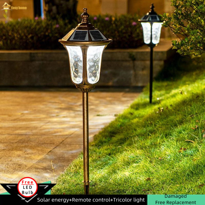 European Style Solar Powered Ground Mounted Lamp Outdoor Waterproof ...