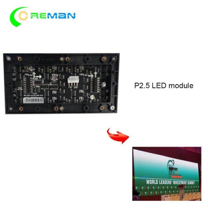 Modul Led dalam ruangan p2,5 160x80mm 64x32 piksel Dmx Rgb Smd p2,5