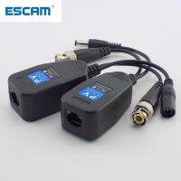 ESCAM กล้องวงจรปิดแบบพาสซีฟ1คู่ (2ชิ้น),Coax BNC ต่อเครื่องรับส่งสัญญาณ Video Balun กับขั้วต่อบีเอ็นซีตัวผู้ RJ45สำหรับกล้องวีดีโอ CCTV