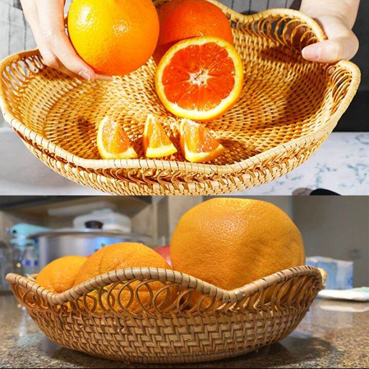 hand-woven-rattan-storage-basket-fruit-basket-wicker-woven-tray-restaurant-small-container-home-decoration