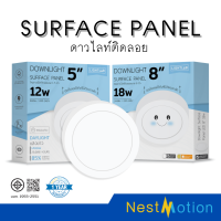 Lightlab Downlight Surface Panel LED โคมไฟติดลอย ติดตั้งลอยได้ทันที ไม่ต้องเจาะ โคมไฟสีขาว โคมติดลอย (รับประกัน 1 ปี)