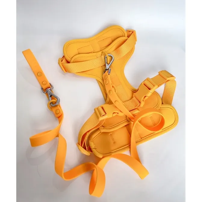 Dog Harness & Leash Set Yellow Lazada PH