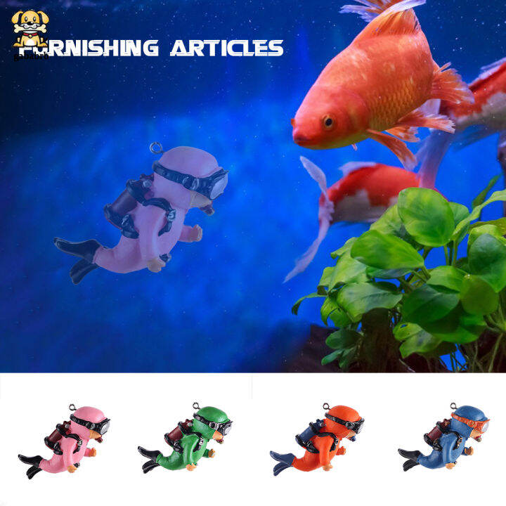 gababrb Diver Aquascape Aquarium Ornament Scuba Diver Christmas Ornament Gifts For Man