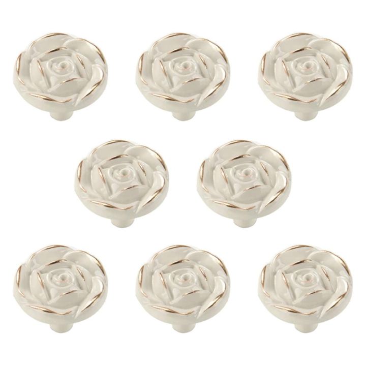 8pcs-antique-rose-flower-cabinet-knobs-vintage-kitchen-shabby-chic-zinc-alloy-white-drawer-pull-handles-for-dresser