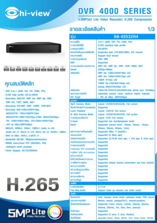 เครื่องบันทึก-dvr-hi-view-รุ่น-ha-45532h4-32chanel