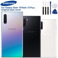 แบตเตอรี่เดิมฝาหลังประตูแก้วสำหรับSamsung Galaxy Note 10 Note10 + Note10หมายเหตุ10บวกโทรศัพท์ฝาหลังกรณีBackshell