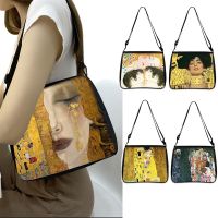 Gustav Klimt Oil Painting Shoulder Bag Kiss Tear La Virgen Clutch Women Casual Handbag Girl Messenger Bag Canvas Crossbody Bags Drawing Painting Suppl