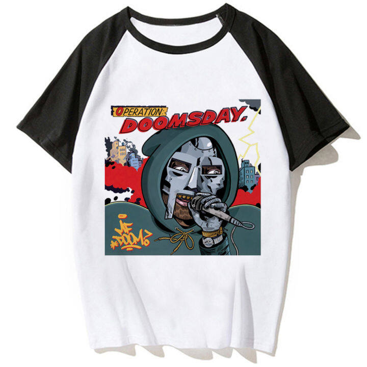 เสื้อยืดลายกราฟฟิก-mf-doom-สำหรับผู้หญิงเสื้อยืดแนวตลกขำขันฤดูร้อน