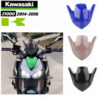 FOR KAWASAKI Z1000 2014--2016 MOTORCYCLE MODIFIED WINDSHIELD FRONT WINDSCREEN BLACK WEATHERPROOF MIRROR DEFLECTOR