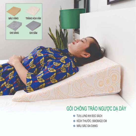 Gối chống trào ngược dạ dày người lớn airu- kích thước 65 60 18cm - ảnh sản phẩm 1