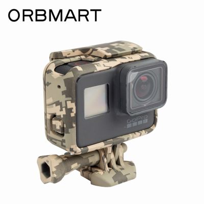 ORBMART เคสตัวเครื่องลายพรางสุดเท่สำหรับ Go Pro Gopro Hero 5 6 7กล้องกีฬา