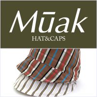 Muak- Pattern Bucket Croche หมวกทรงบัคเก็ต ลายเส้นสมัยใหม่ ผลิตจากผ้าลินิน มีสายปรับขนาดไซส์อยู่ด้านใน